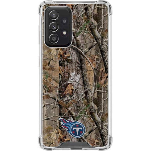 NFL Tennessee Titans Realtree AP Camo Galaxy A52 5G Clear Case